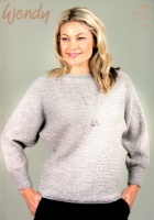 Knitting Pattern - Wendy 5918 - Celeste DK - Batwing Sweater